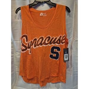 Syracuse University Orangemen Tank Top Women's Size‎ Large Orange Basketball Fan